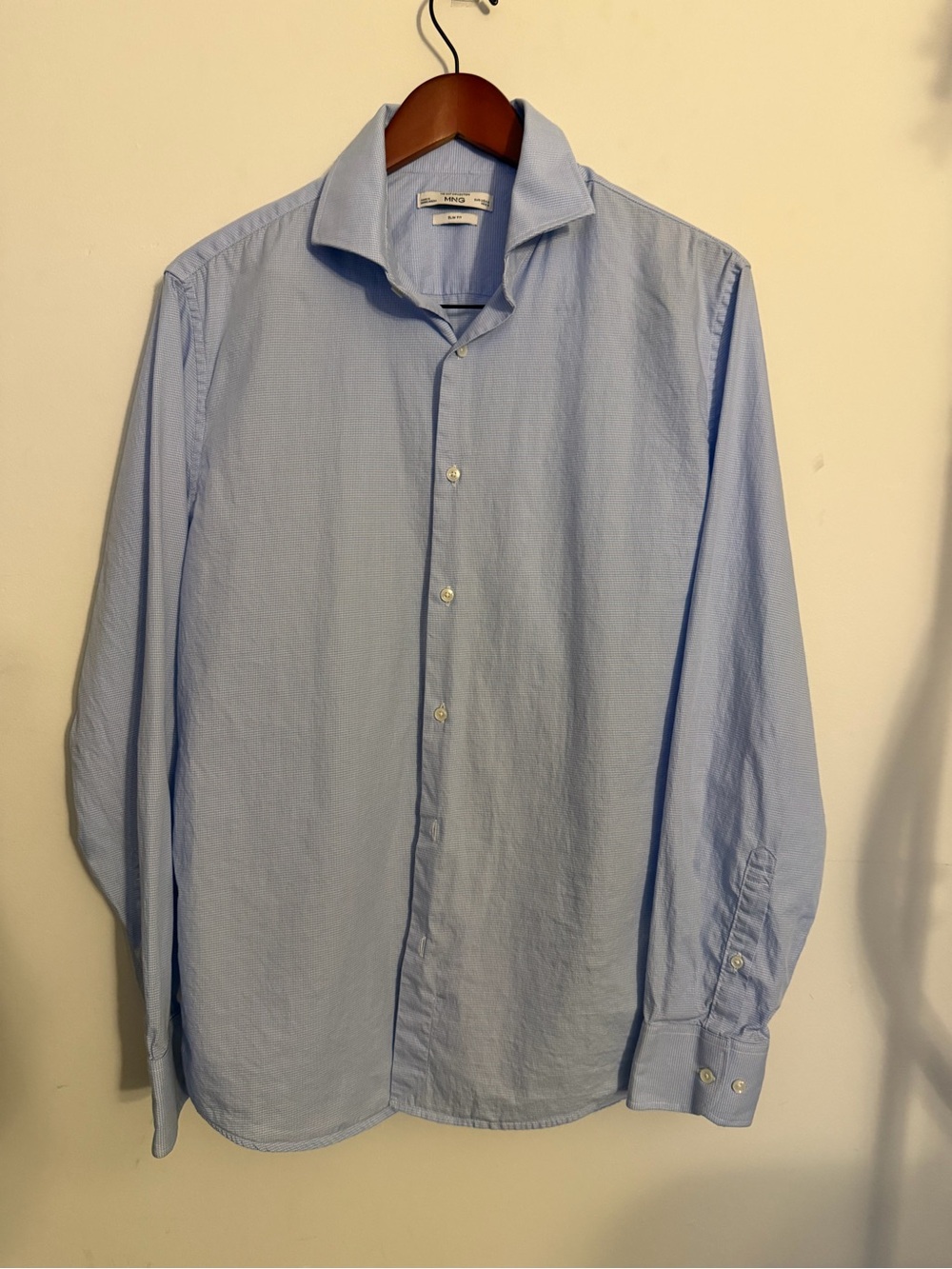 Mango Light Blue Men's Dress Shirt